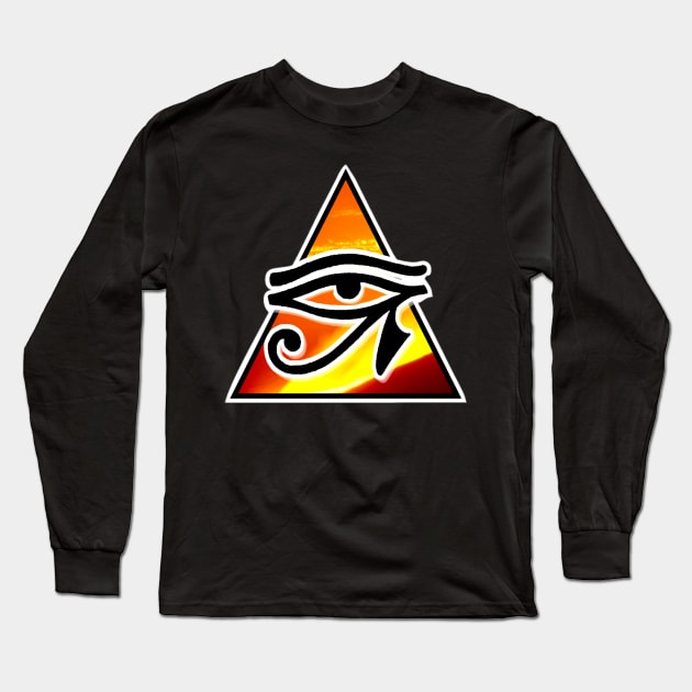 Eye of Ra Long Sleeve T-Shirt by pickledpossums